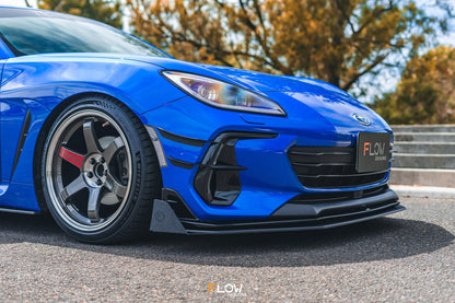 Flow Designs ZD8 BRZ STI Front Lip Splitter (TEXTURED)