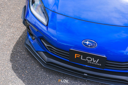 Flow Designs ZD8 BRZ STI Front Lip Splitter (TEXTURED)