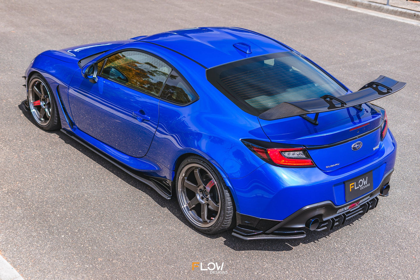 Flow Designs ZD8 BRZ STI Rear Spats (TEXTURED; Pair)