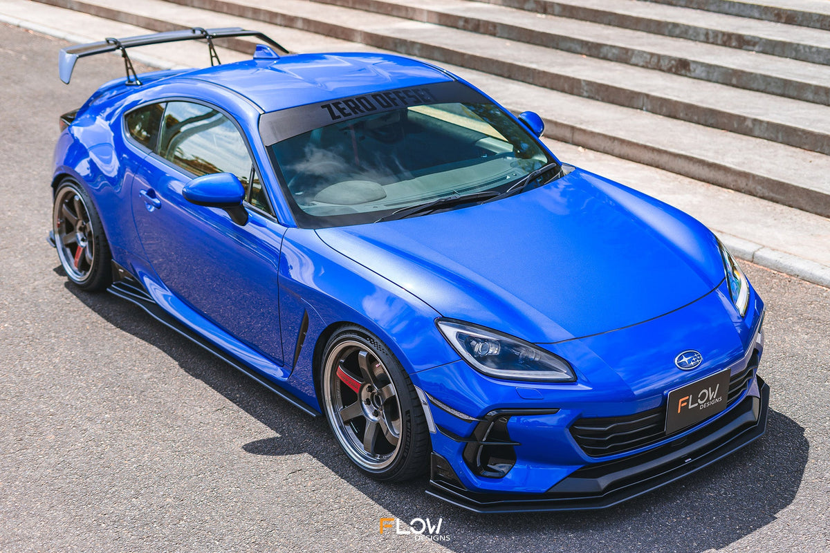 Flow Designs ZD8 BRZ STI Side Skirt Splitters (TEXTURED: Pair)