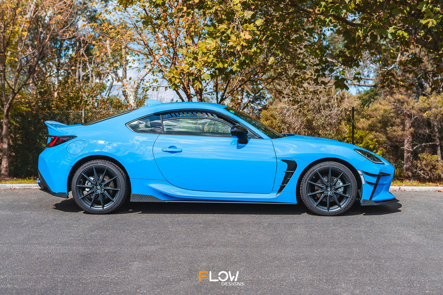 Flow Designs ZN8 GR86 Side Skirt Splitters (TEXTURED: Pair)