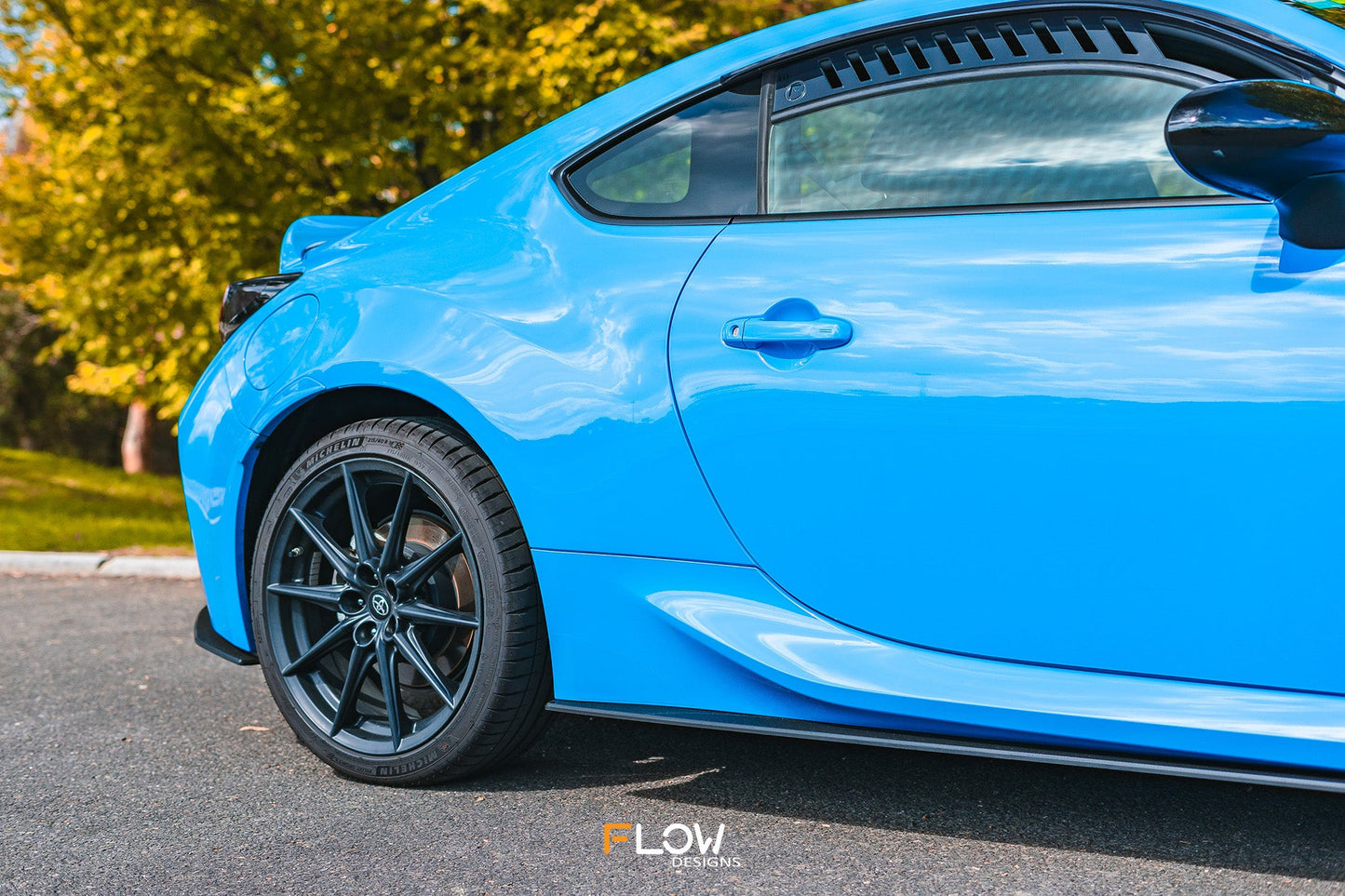 Flow Designs ZN8 GR86 Side Skirt Splitters (TEXTURED: Pair)