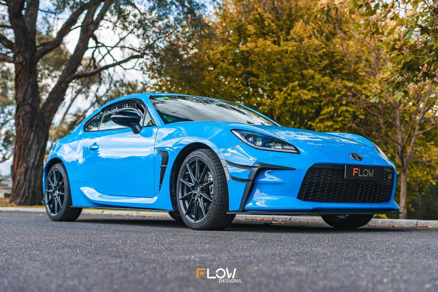 Flow Designs ZN8 GR86 Side Skirt Splitters (TEXTURED: Pair)