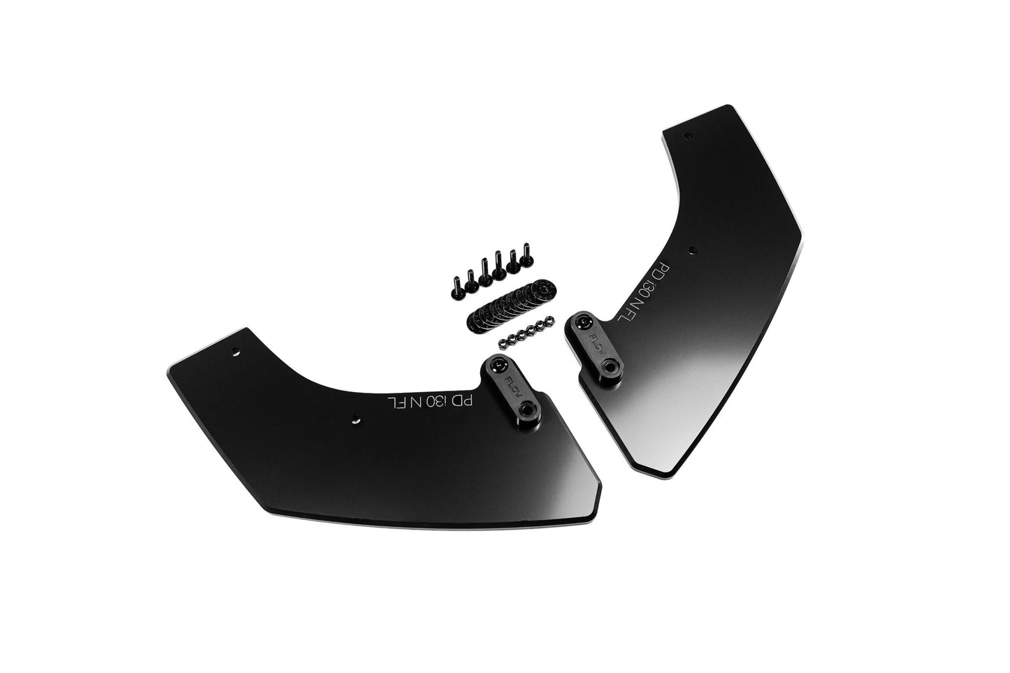 Flow Designs DEMO STOCK - i30N-Line Hatch PDe.V6 FL 2024+ Rear Spats (Pair) - GLOSS BLACK