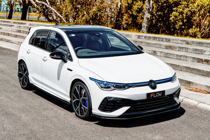 Flow Designs MK8 Golf R Chassis Mounted Front Lip Splitter