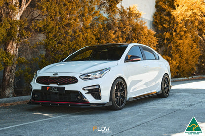 Flow Designs Cerato GT PFL Front Lip Splitter & Reinforcement Brackets