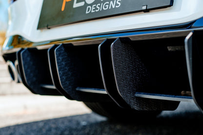 Flow Designs MK8 Golf R Flow-Lock Rear Diffuser