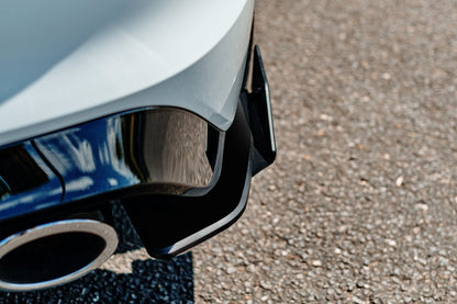 Flow Designs EX-DISPLAY - MK8 Golf R Rear Spats (Pair) - GLOSS BLACK