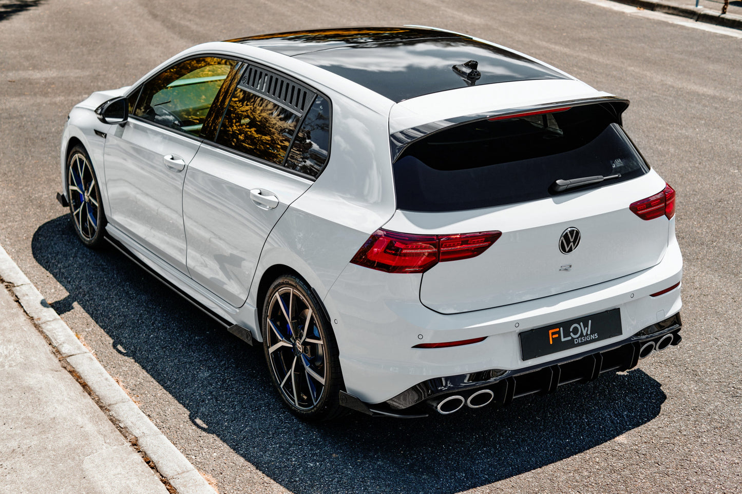 Flow Designs MK8 Golf R Flow-Lock Rear Diffuser