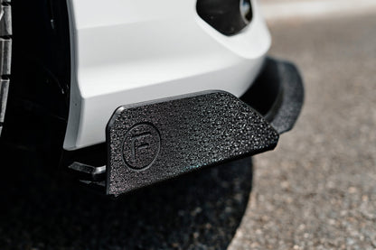 Flow Designs MK8 Golf R Chassis Mounted Front Lip Splitter