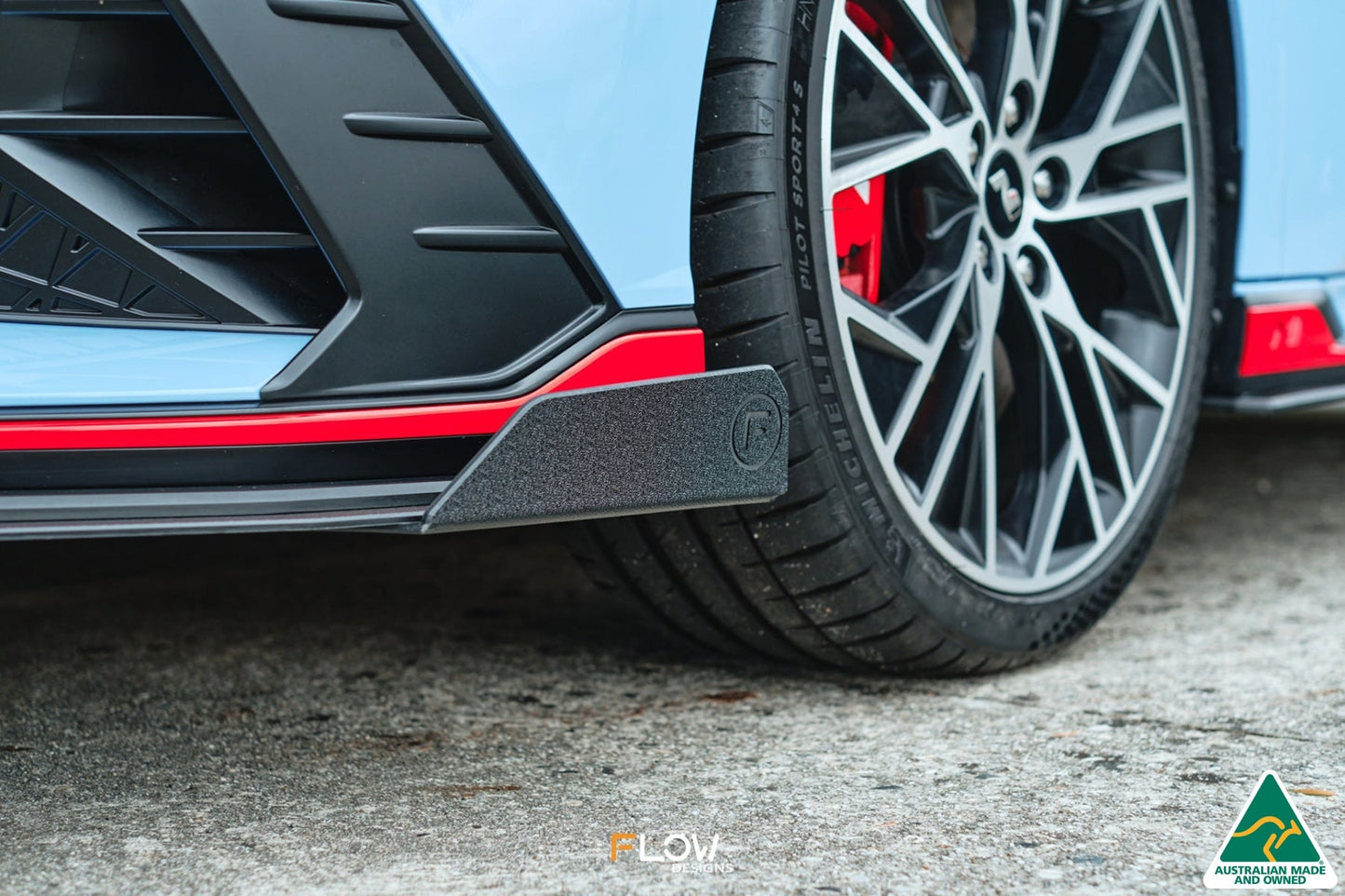 Flow Designs CN7 i30N Sedan 2021-2023 Front Lip Splitter Winglets (Pair)