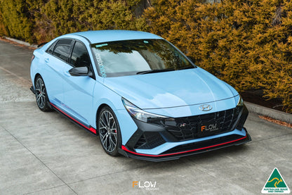 Flow Designs CN7 Elantra N Sedan 2021 Front Lip Splitter & Mounting Brace