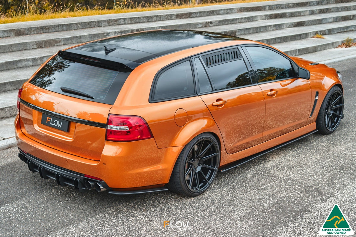 Flow Designs VF Commodore S2 Wagon Side Skirt Splitters (Pair)
