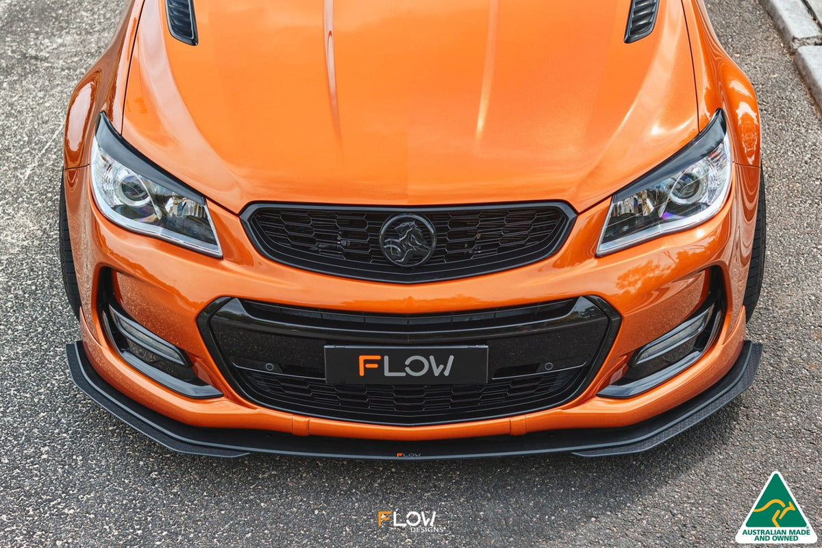 Flow Designs VF Commodore S2 Wagon Front Lip Splitter Extensions (Pair)