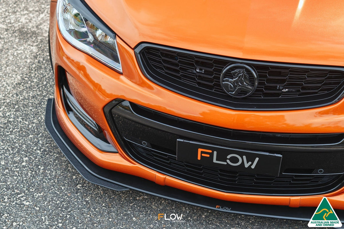 Flow Designs VF Commodore S2 Wagon Front Lip Splitter Extensions (Pair)