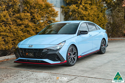 Flow Designs CN7 Elantra N Sedan 2021 Front Lip Splitter & Mounting Brace
