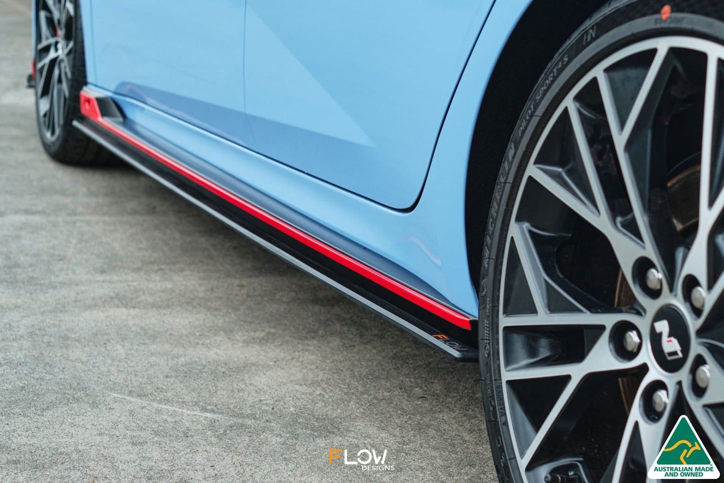 Flow Designs CN7 Elantra N Sedan 2021 Side Skirt Splitters (Pair)
