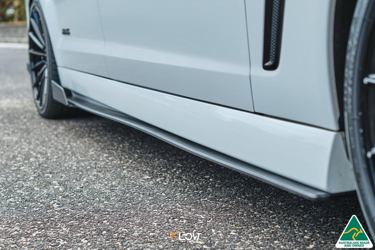 Flow Designs VF Commodore S2 Ute Side Skirt Splitters (Pair)
