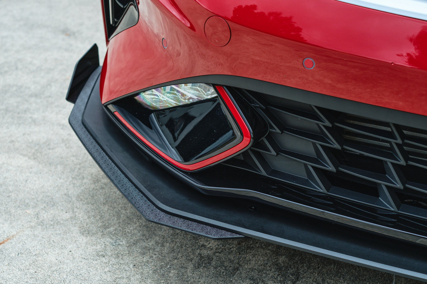 Flow Designs Cerato GT Facelift Front Lip Splitter & Mounting Brace