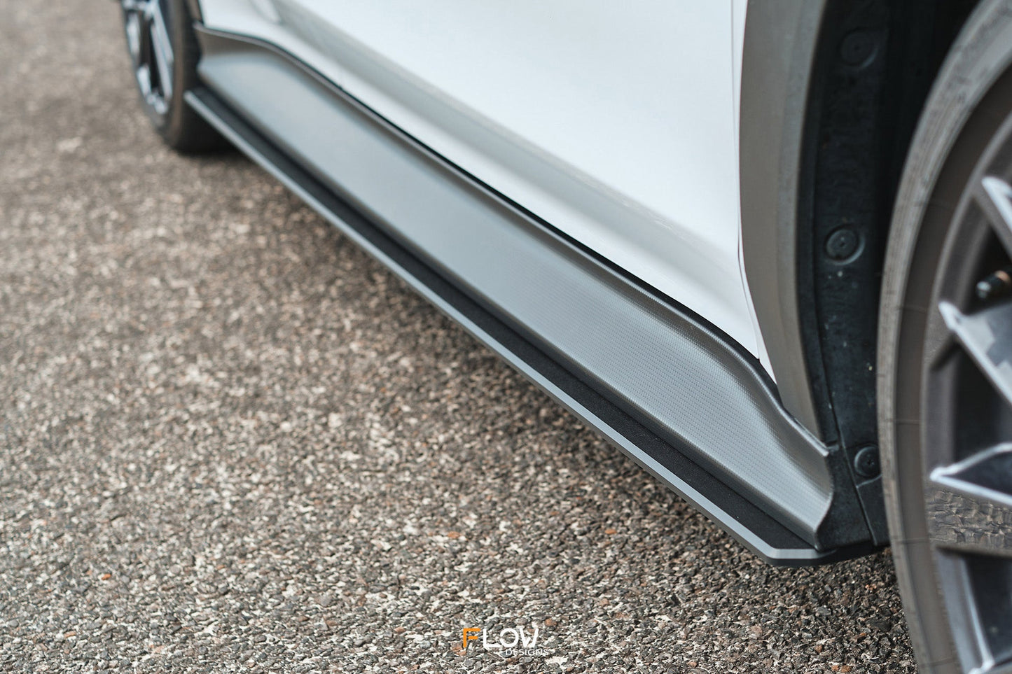 Flow Designs EX-DISPLAY - VB WRX Side Skirt Splitters (TEXTURED: Pair)