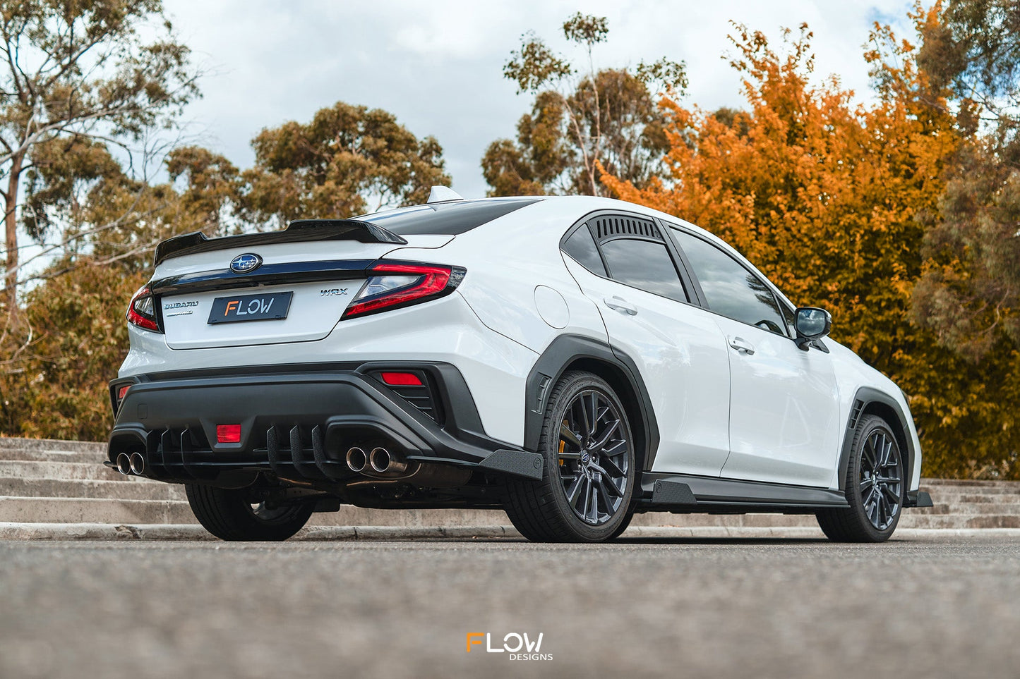 Flow Designs DEMO STOCK - VB WRX Rear Spats (TEXTURED; Pair)