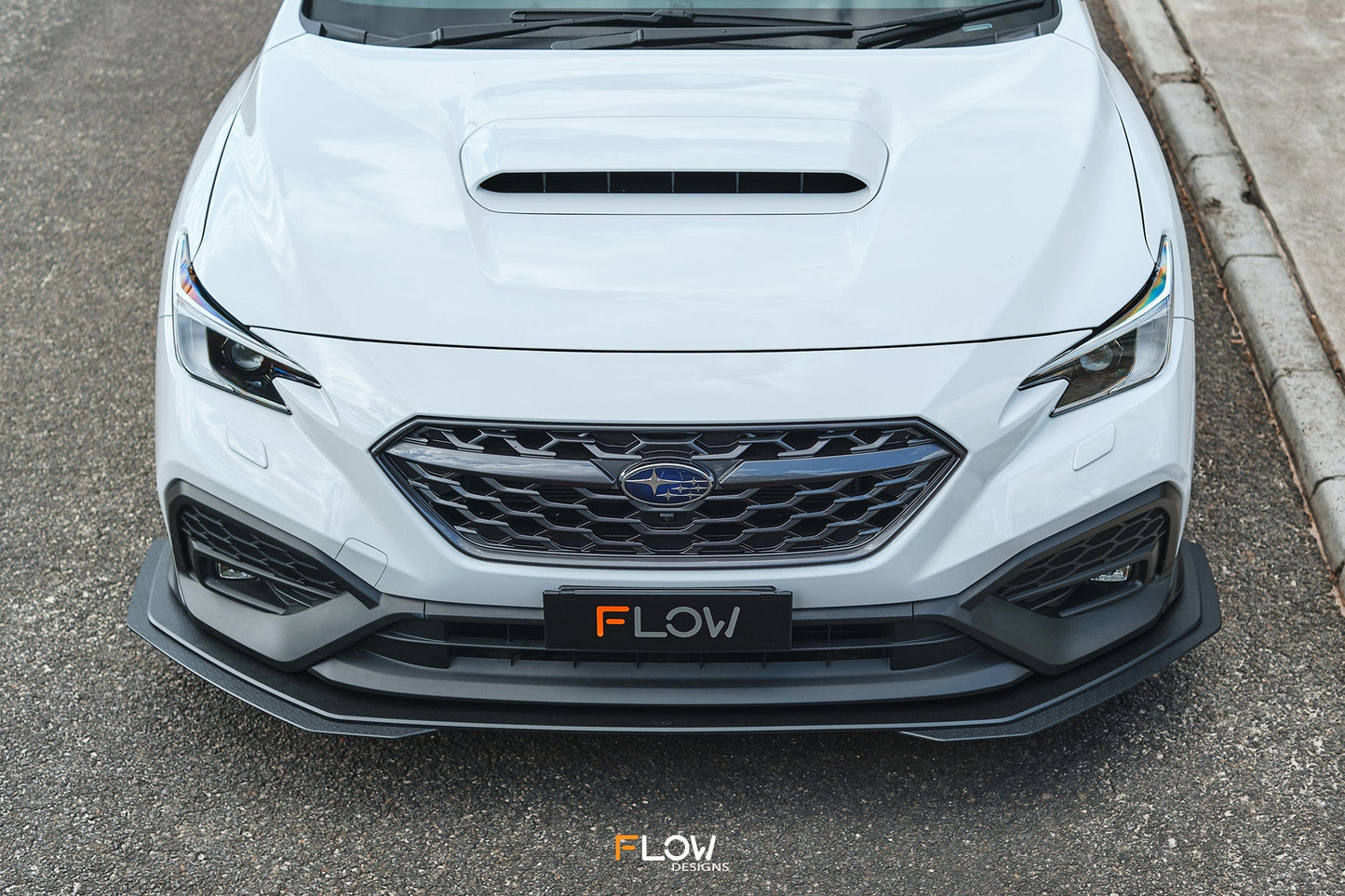Flow Designs VB WRX Front Lip Splitter (TEXTURED)