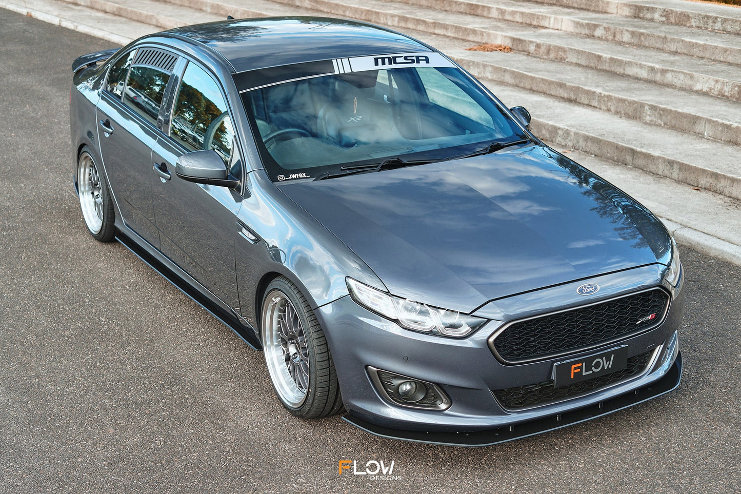 Flow Designs Falcon FGX Side Skirt Splitters (GLOSS: Pair)