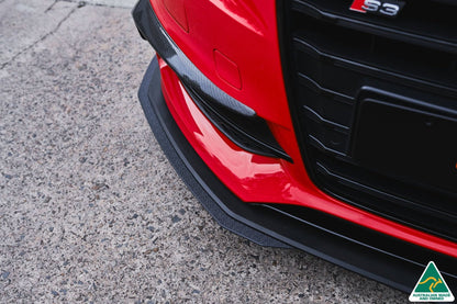 Flow Designs S3 8V Sedan Pre-Facelift Front Lip Splitter Extensions (Pair)