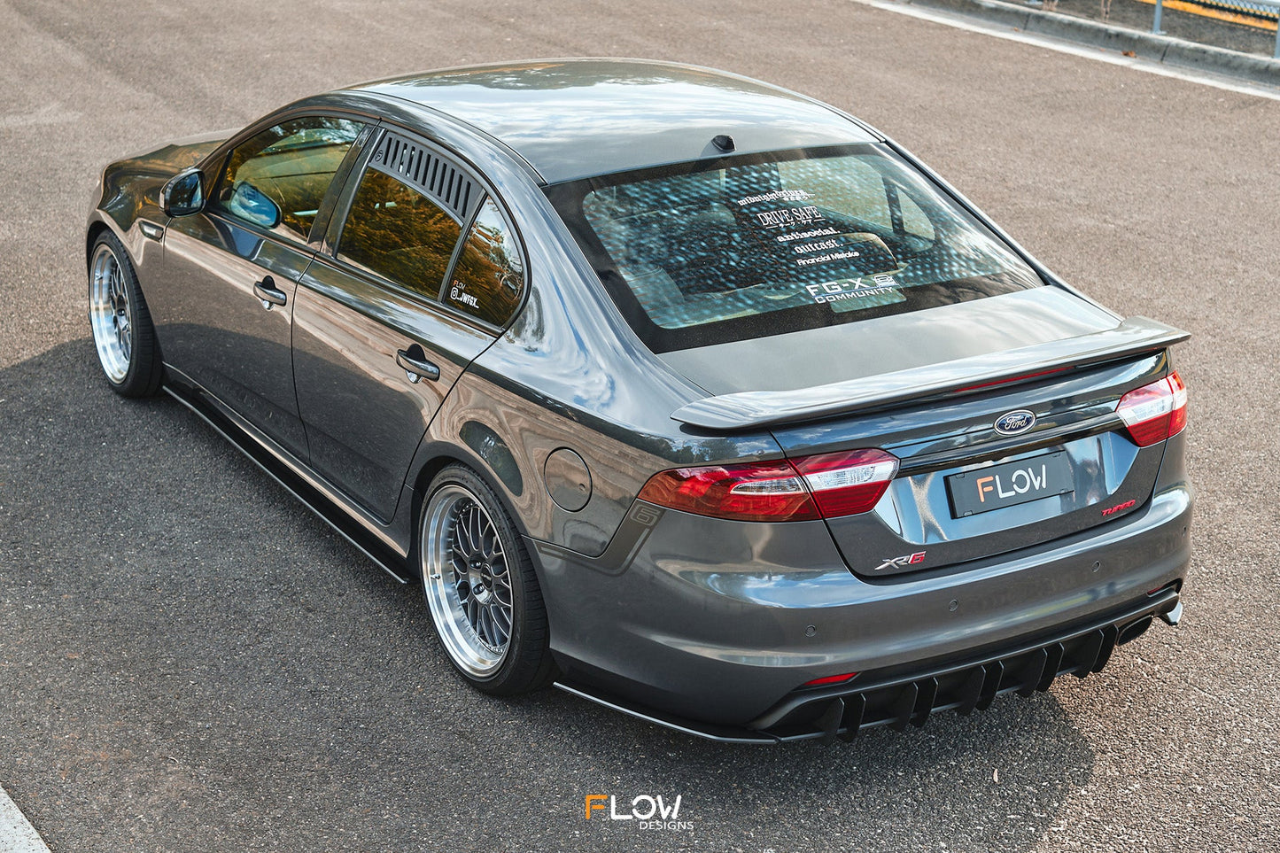 Flow Designs DEMO STOCK - Falcon FGX Rear Spats (GLOSS; Pair)