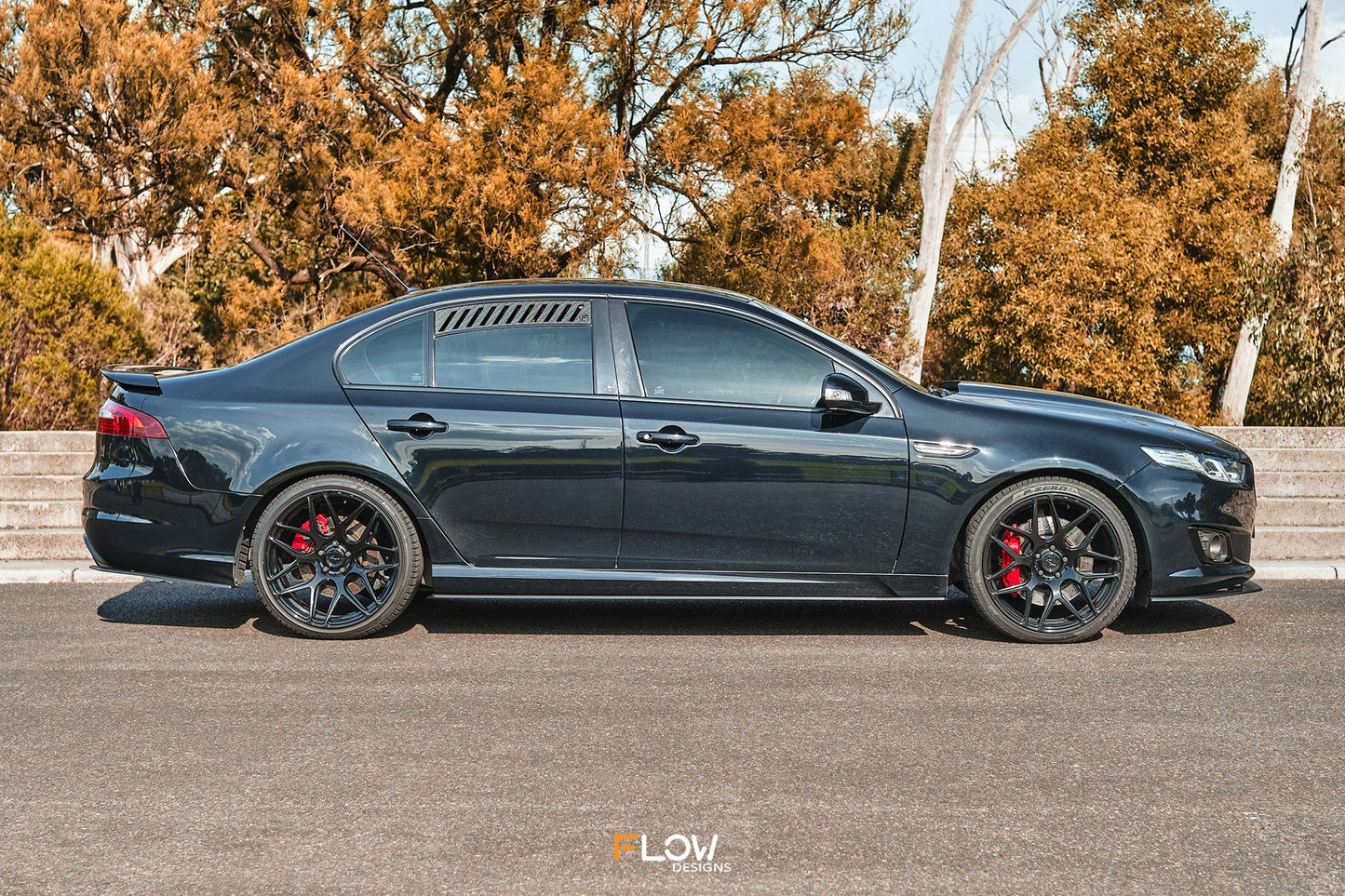 Flow Designs Falcon FGX Side Skirt Splitters (GLOSS: Pair)