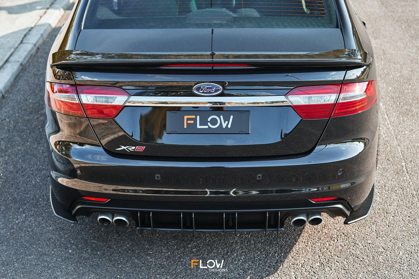 Flow Designs Falcon FGX Rear Spats (TEXTURED; Pair)