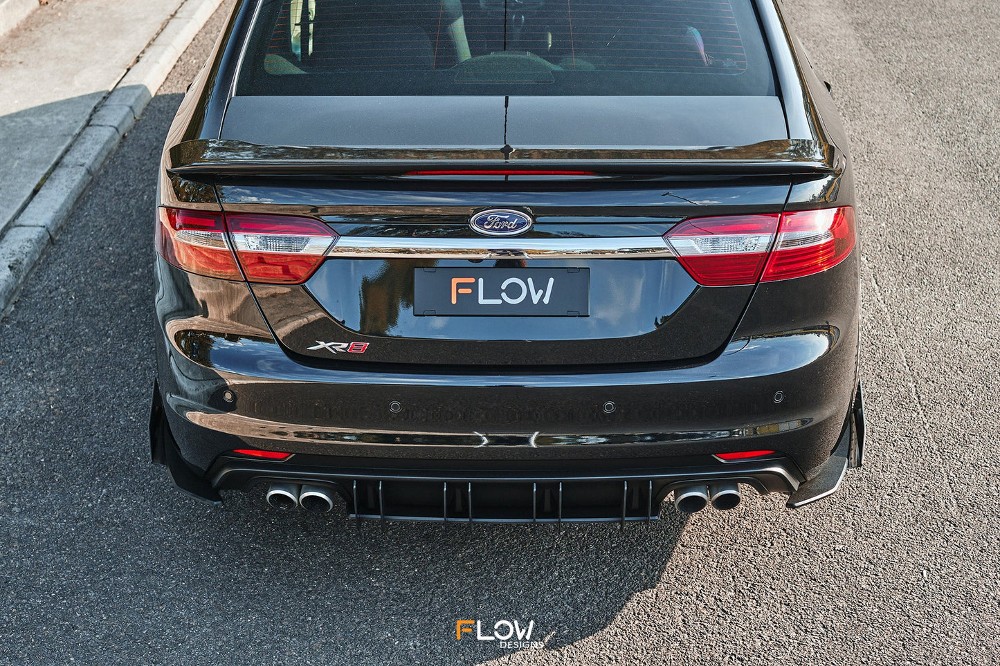 Flow Designs Falcon FGX Flow-Lock Rear Diffuser (TEXTURED)