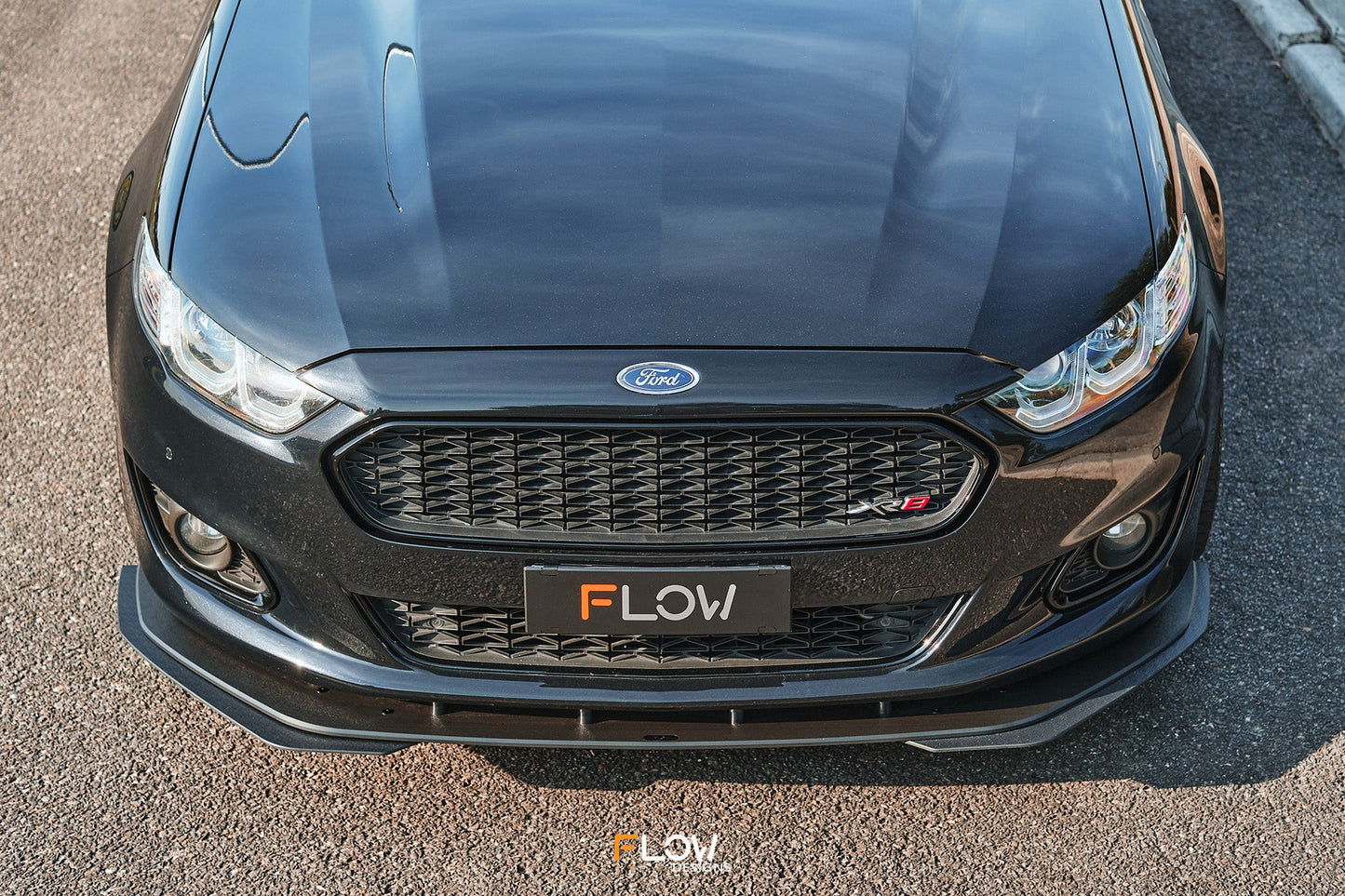 Flow Designs Falcon FGX Front Lip Splitter (TEXTURED)