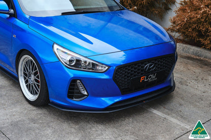 Flow Designs i30 SR Hatch (2017-2018) Front Lip Splitter & Mounting Brace