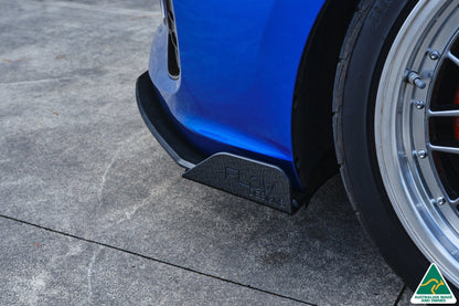 Flow Designs DEMO STOCK - i30 SR Hatch (2017-2018) Front Lip Splitter & Mounting Brace - GLOSS BLACK