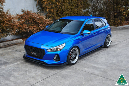 Flow Designs i30 SR Hatch (2017-2018) Front Lip Splitter Extensions (Pair)