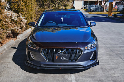 Flow Designs i30 Hatch PD1, PD2 2018-2020 Front Lip Splitter & Mounting Brace