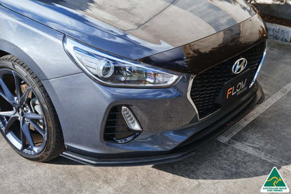 Flow Designs i30 Hatch PD1, PD2 2018-2020 Front Lip Splitter Extensions (Pair)