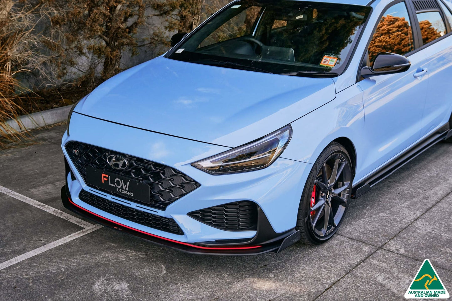 Flow Designs i30N Hatch PD FL 2021 Front Lip Splitter Winglets (Pair)