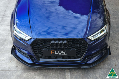 Flow Designs S3 8V Sedan Facelift Front Lip Splitter Extensions (Pair)
