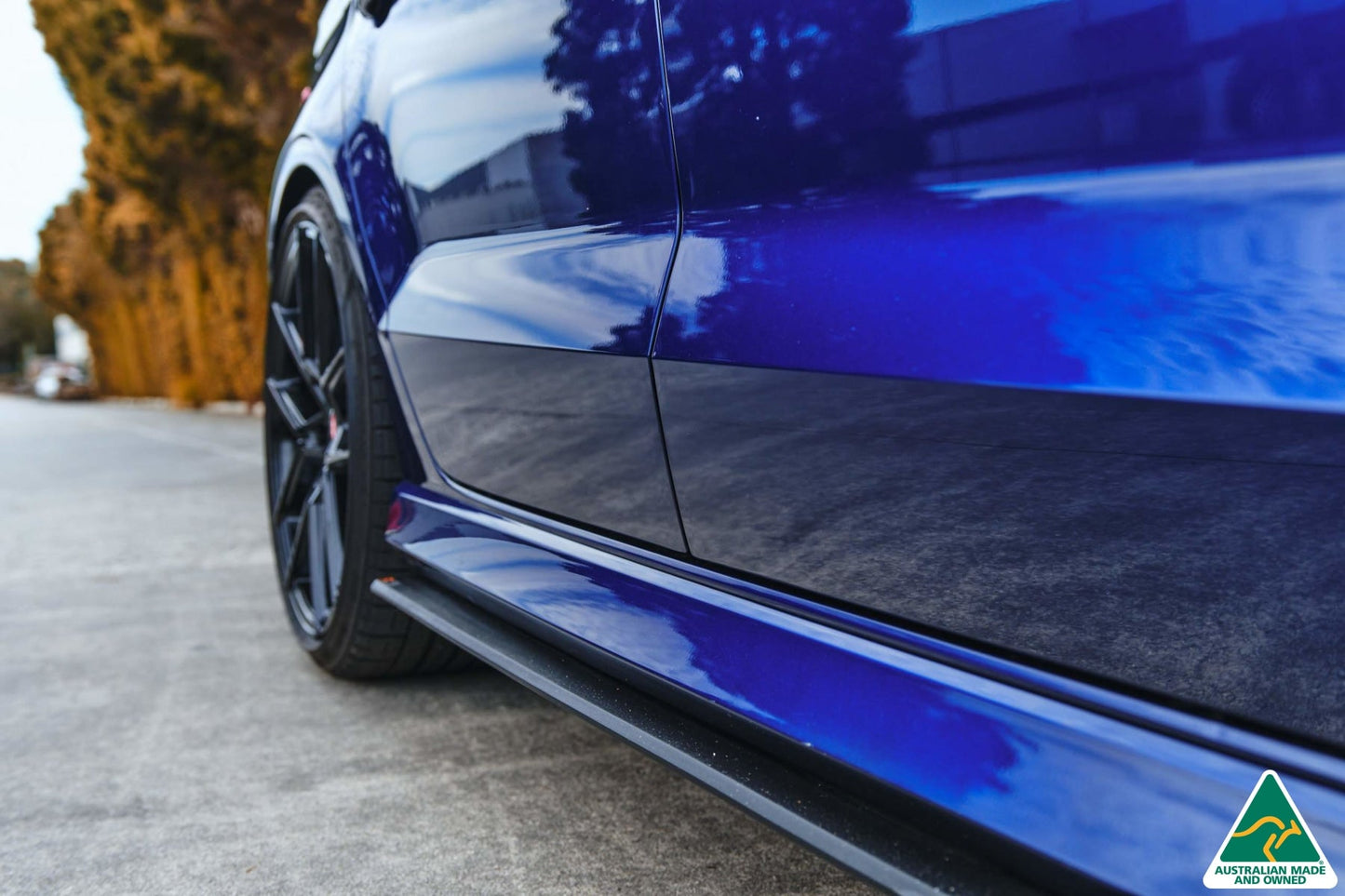Flow Designs S3 8V Sedan Facelift Side Skirt Splitters (Pair)