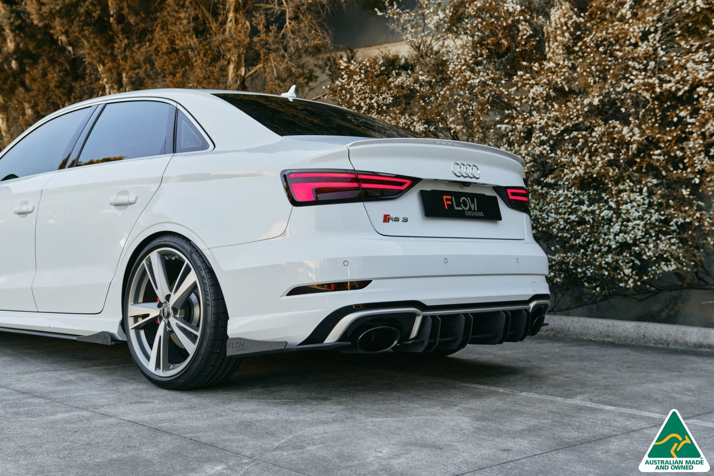 Flow Designs RS3 8V Sedan Facelift  Rear Spat Winglets (Pair)