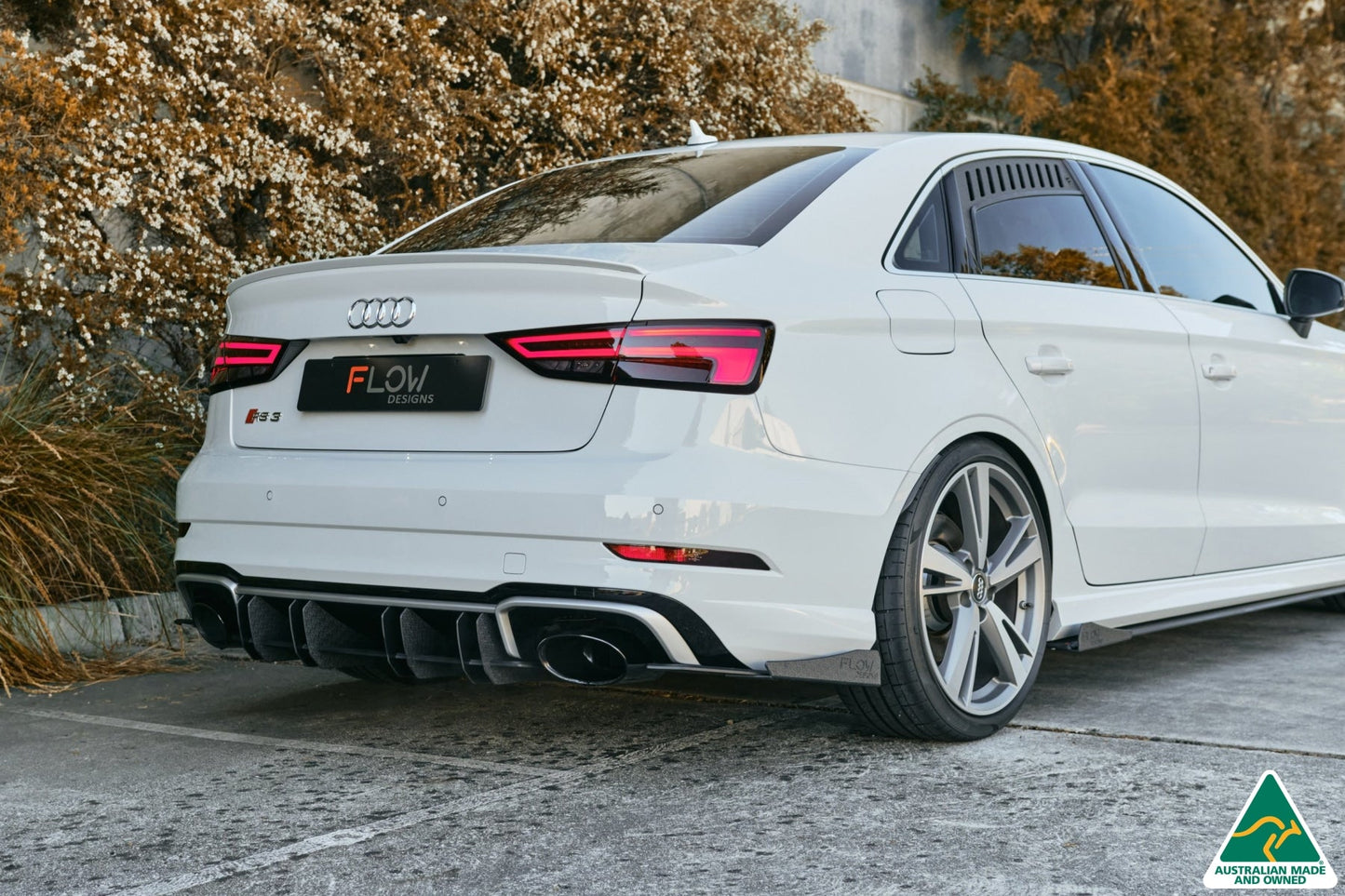Flow Designs RS3 8V Sedan Facelift  Rear Spat Winglets (Pair)