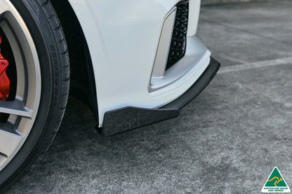 Flow Designs RS3 8V Sedan Facelift Front Lip Splitter Winglets (Pair)