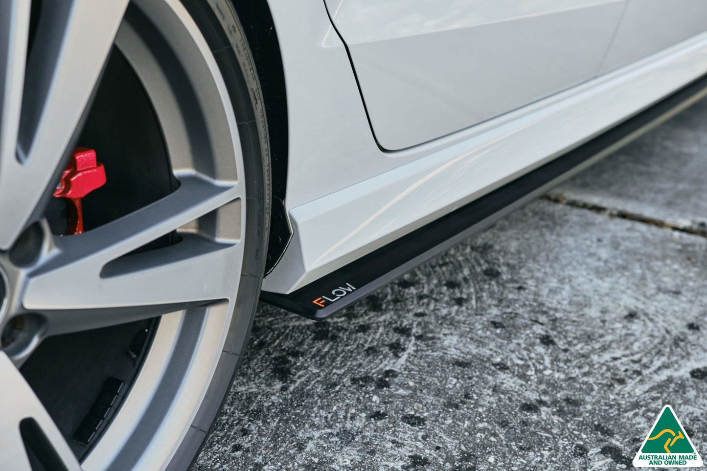 Flow Designs RS3 8V Sedan Facelift Side Skirt Splitters (Pair)