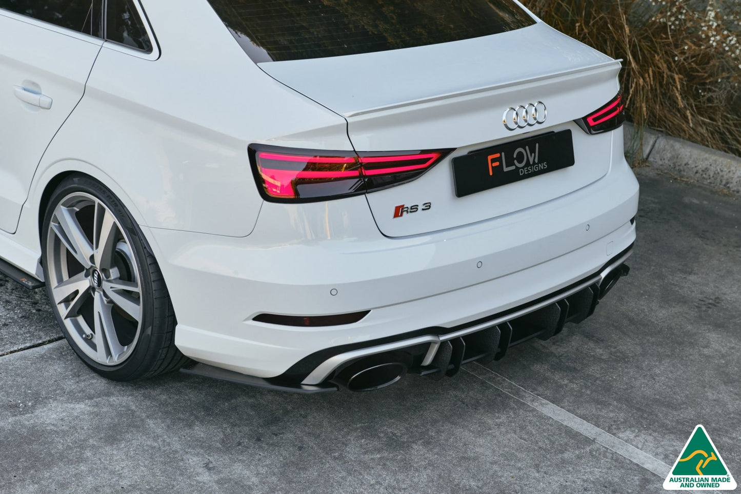 Flow Designs RS3 8V Sedan Facelift Rear Spats (Pair)