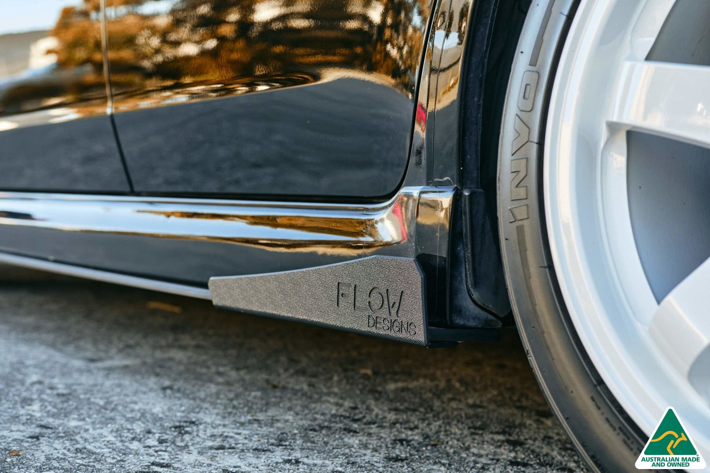 Flow Designs Impreza WRX/RS G3 Hatch PFL Side Skirt Splitter Winglets (Pair)