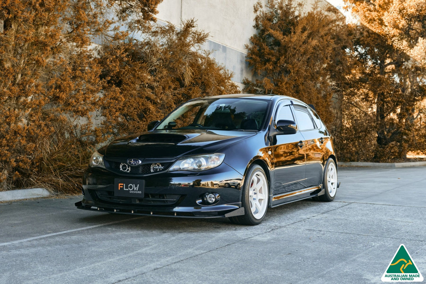 Flow Designs Impreza WRX/RS G3 Hatch PFL Front Lip Splitter Winglets (Pair)