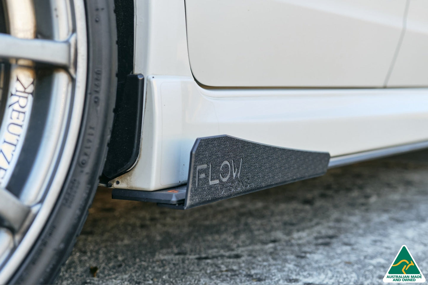 Flow Designs Impreza WRX/RS G3 Hatch PFL Side Skirt Splitter Winglets (Pair)