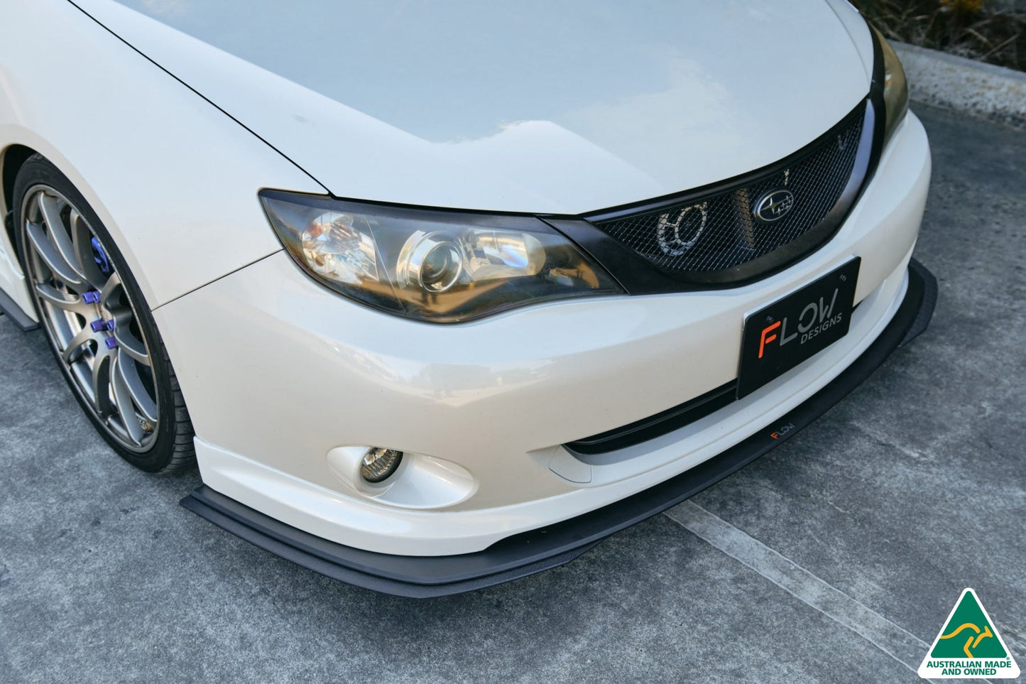 Flow Designs Impreza WRX/RS G3 Hatch PFL Front Lip Splitter Extensions (Pair)